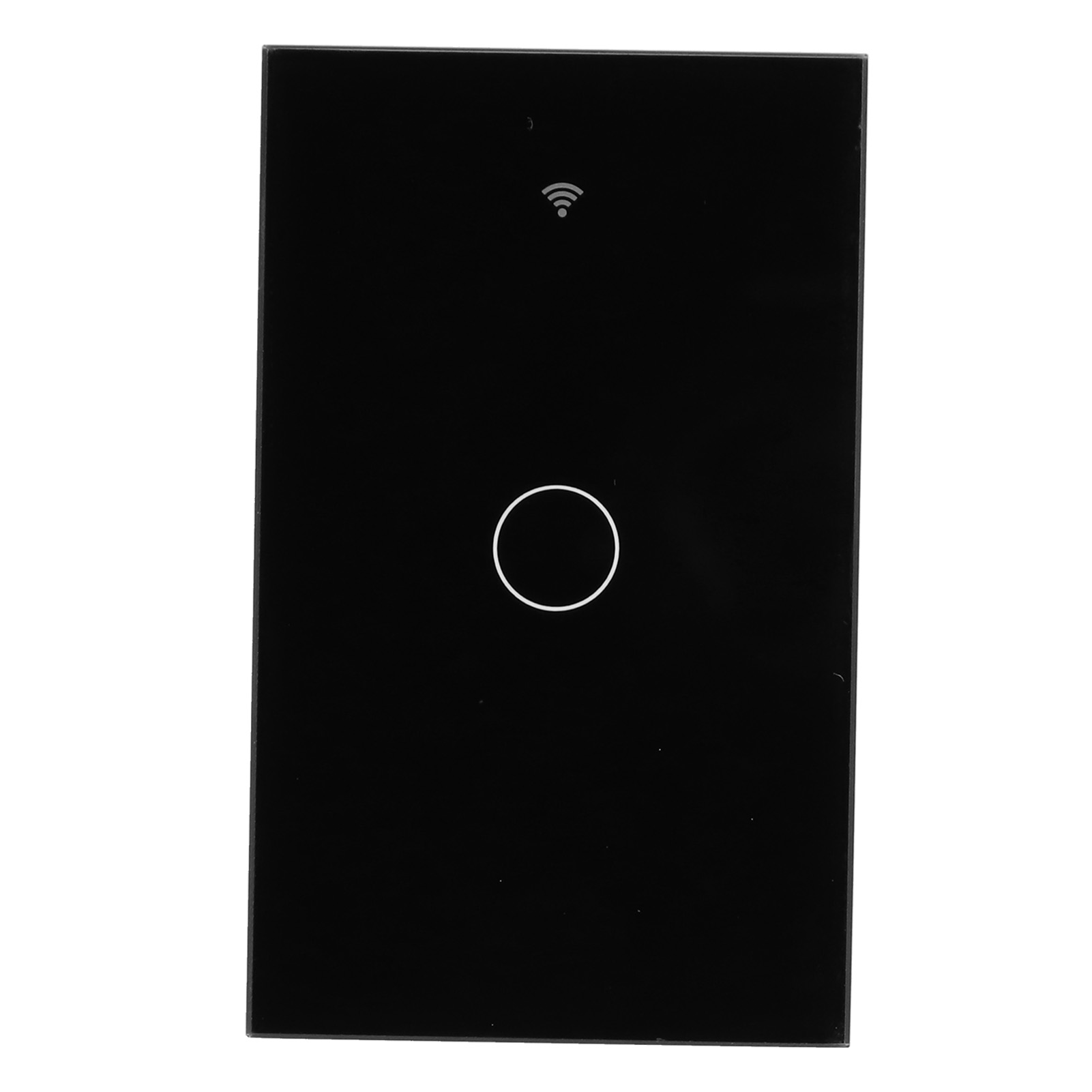 Einzel-touch-schalter Für Zigbee Tuya Fernbedienungs-wandschalterplatte Mit Sprachsteuerung 100–240 V, Schwarz