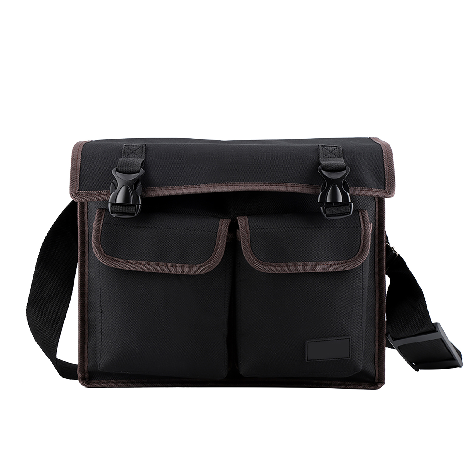 Werkzeugtasche Aus Dickem Oxford-gewebe Mit Schulterhalterung Und Organizer Für Elektriker Und Reparaturarbeiter (schwarz)