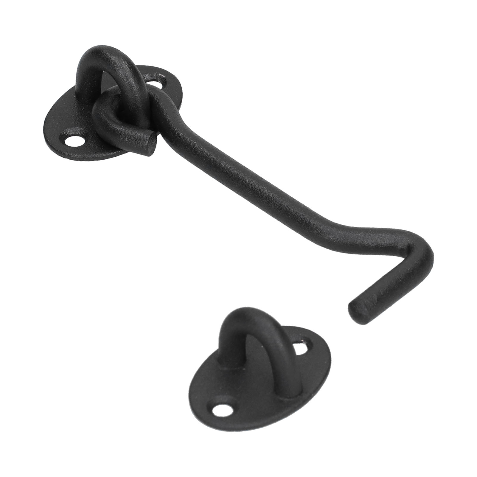 Scheunentorschloss Aus Edelstahl, Schiebetürriegel-set, Beschlagzubehör, Schwarz