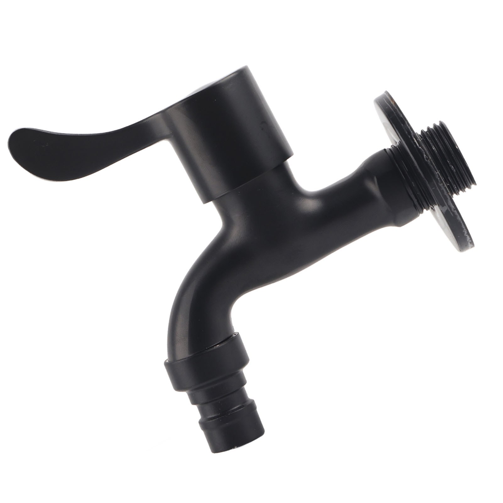 Schwarzer Wandwasserhahn Aus Edelstahl 304 Für Garten Und Bad (waschmaschine)