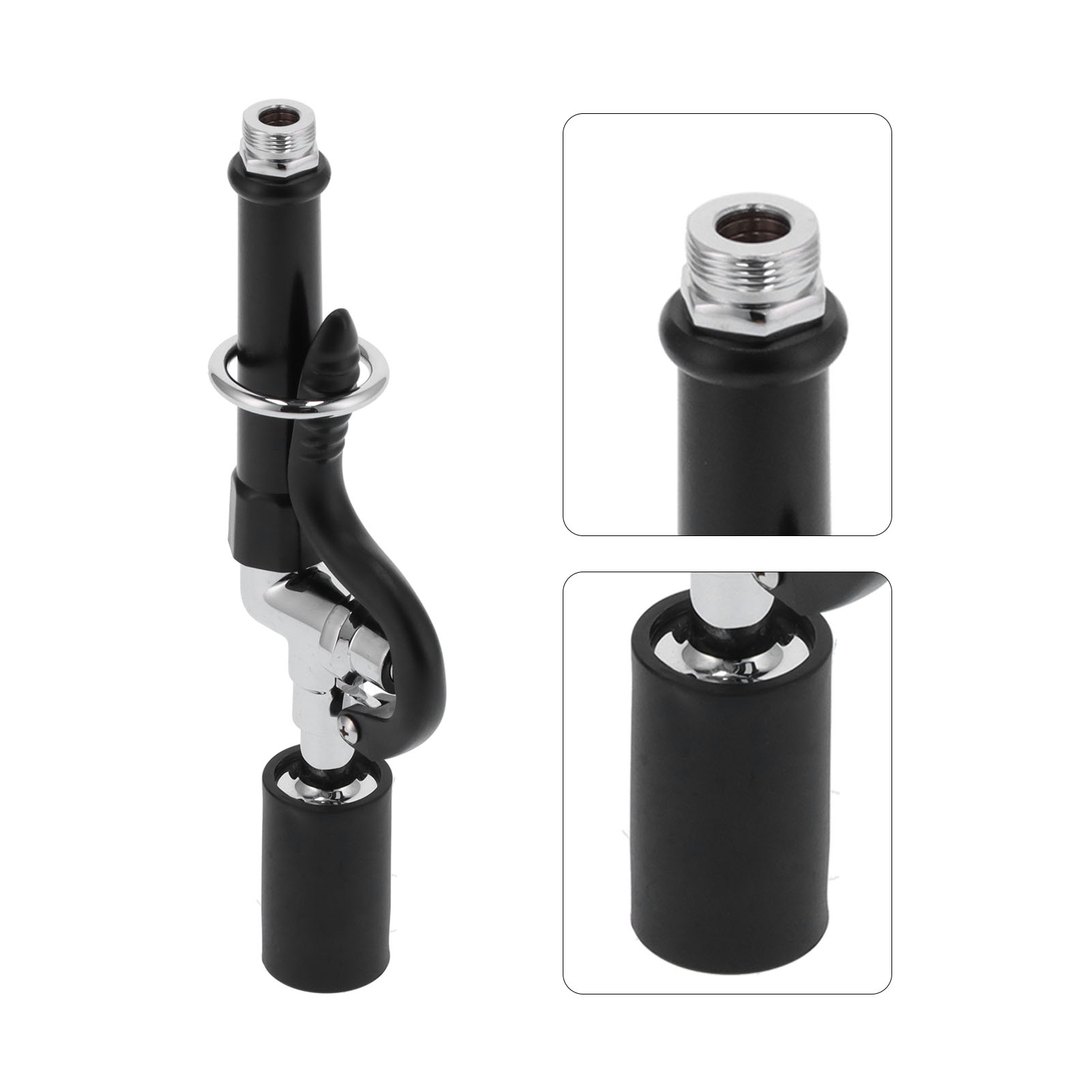Hochdruck-wasserhahn-sprühkopf-set Für Gastronomie Und Gewerbe, Schwarz