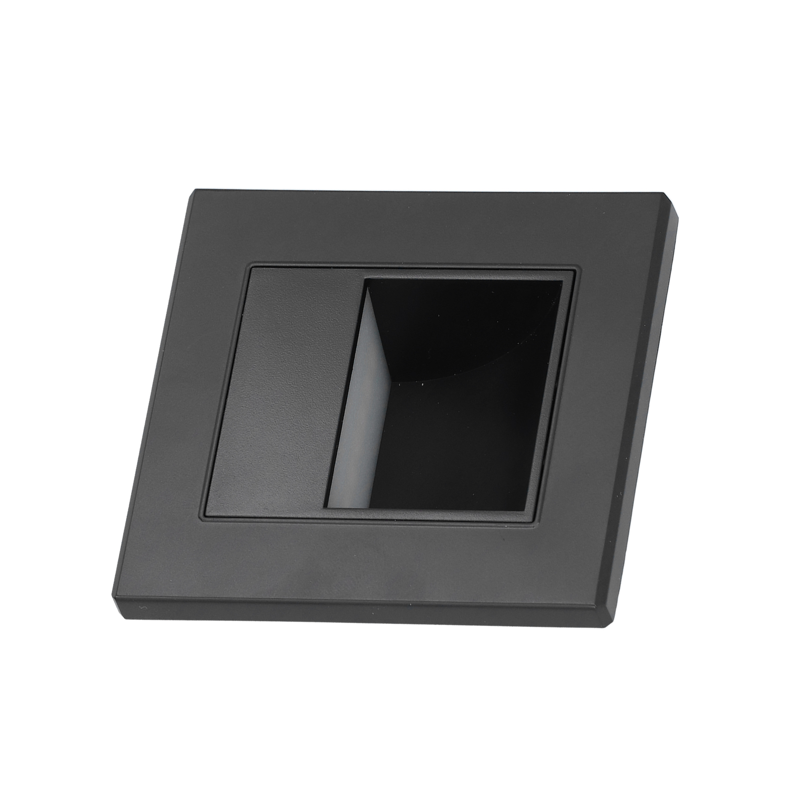 Led-stufenleuchte, Einbauleuchte Für Treppenhäuser Und Flure, Warmweißes Licht, 85–220 V, Schwarz