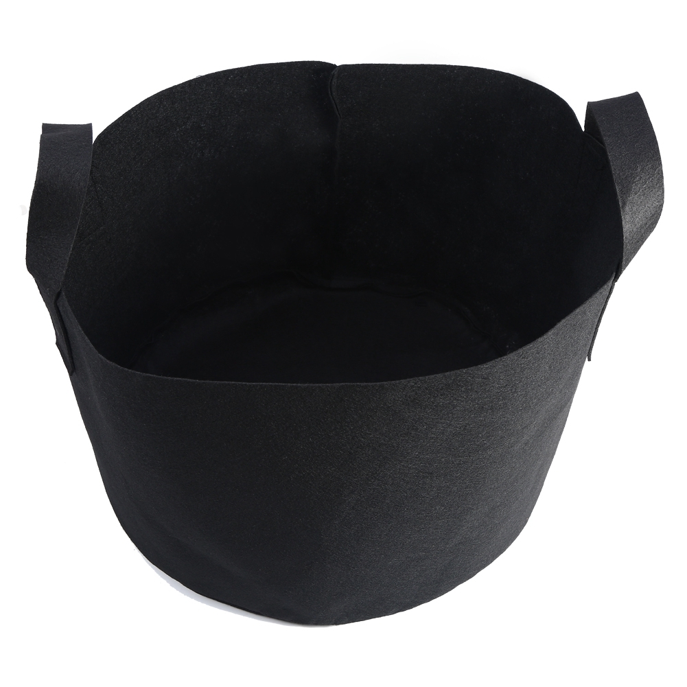 Schwarzer Pflanzsack Für Gemüse Und Blumen, Belüfteter Pflanztopf (10 Gallonen, 28 X 40 Cm)