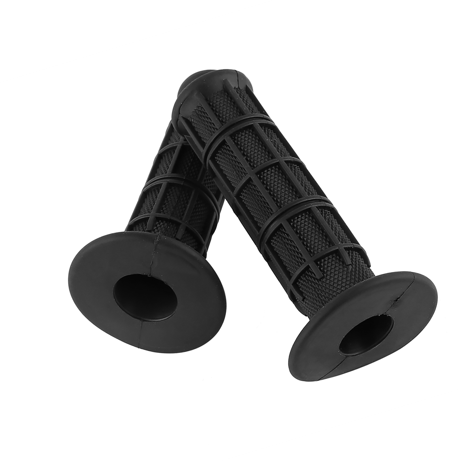 Universelle Schwarze Silikon-lenkergriffe 22/25 Mm 7/8" Für Motorräder - Paar Rutschfeste Griffe