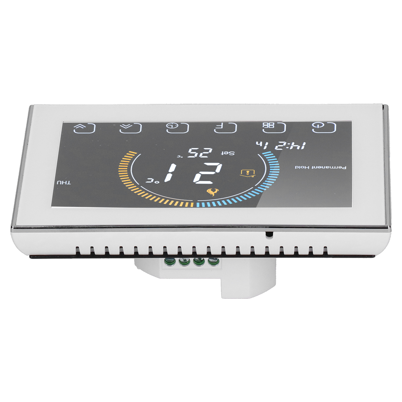 Intelligenter Thermostat-schalter Mit Lcd-touchscreen-temperaturregler Für Elektrische Heimheizung Ac95240v (bht8000gbwhite)