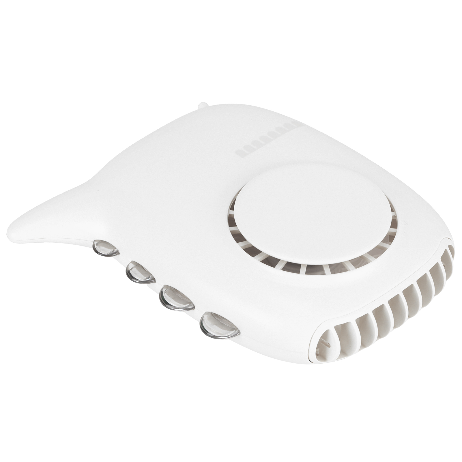 Tragbarer, Kleiner Elektrischer Nackenventilator Mit 3 Windgeschwindigkeitsstufen, Usb-ladefunktion, Weiß