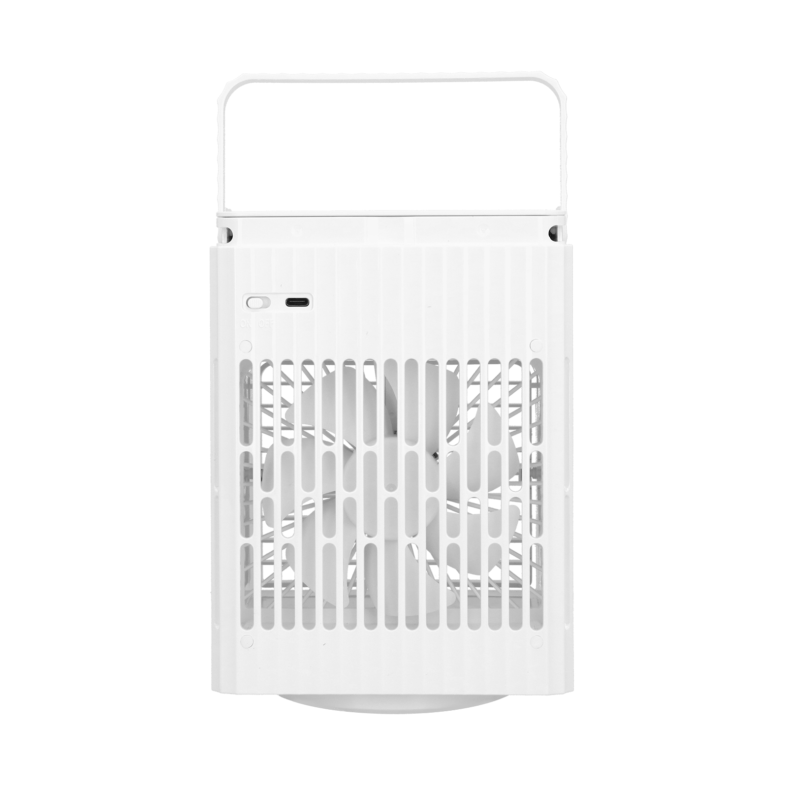 2-in-1-oszillations-luftbefeuchter-ventilator Mit Licht, Usb-ladefunktion, Tisch-luftkühler Für Zuhause (weiß)