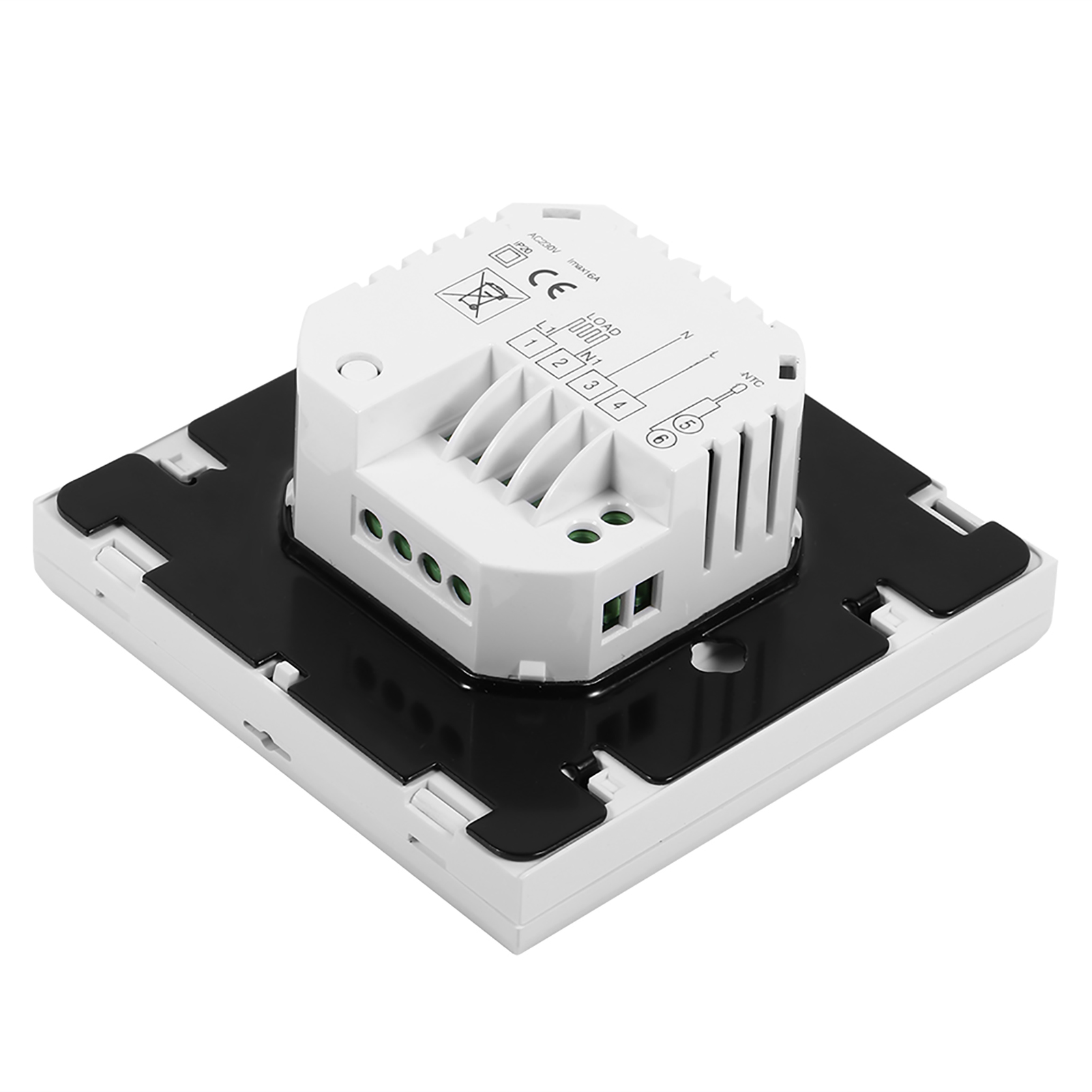 Programmierbarer Thermostat Mit Digitalem Touchscreen Und Lcd-display, Intelligenter Temperaturregler, Weiß