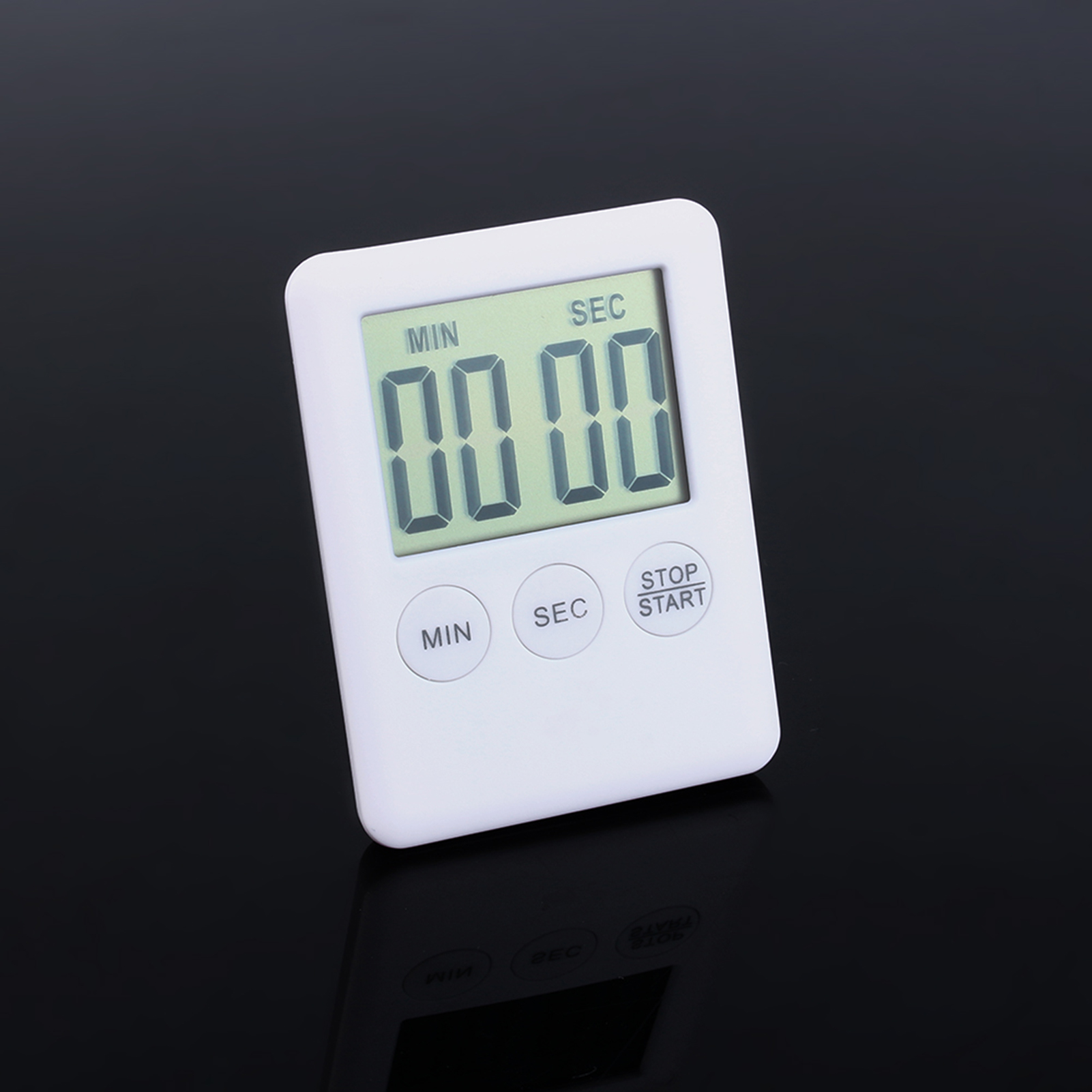 Großer Digitaler Lcd-küchentimer Mit Kochalarm Und Magnetfunktion, Weiß