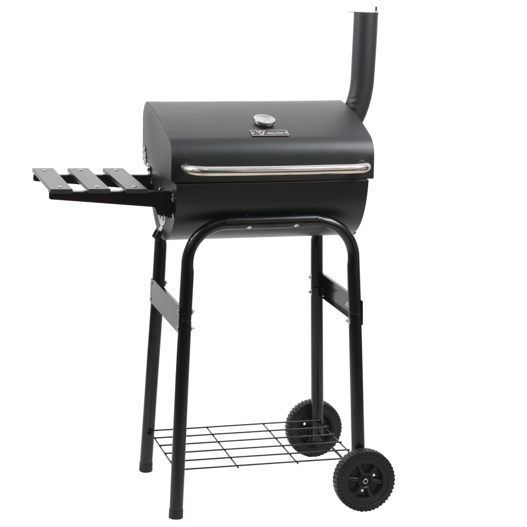 Bbq-toro Holzkohlegrill Mit Thermometer Und Schornstein, (b) 84 X (t) 47 X (h) 118 Cm, Grillwagen