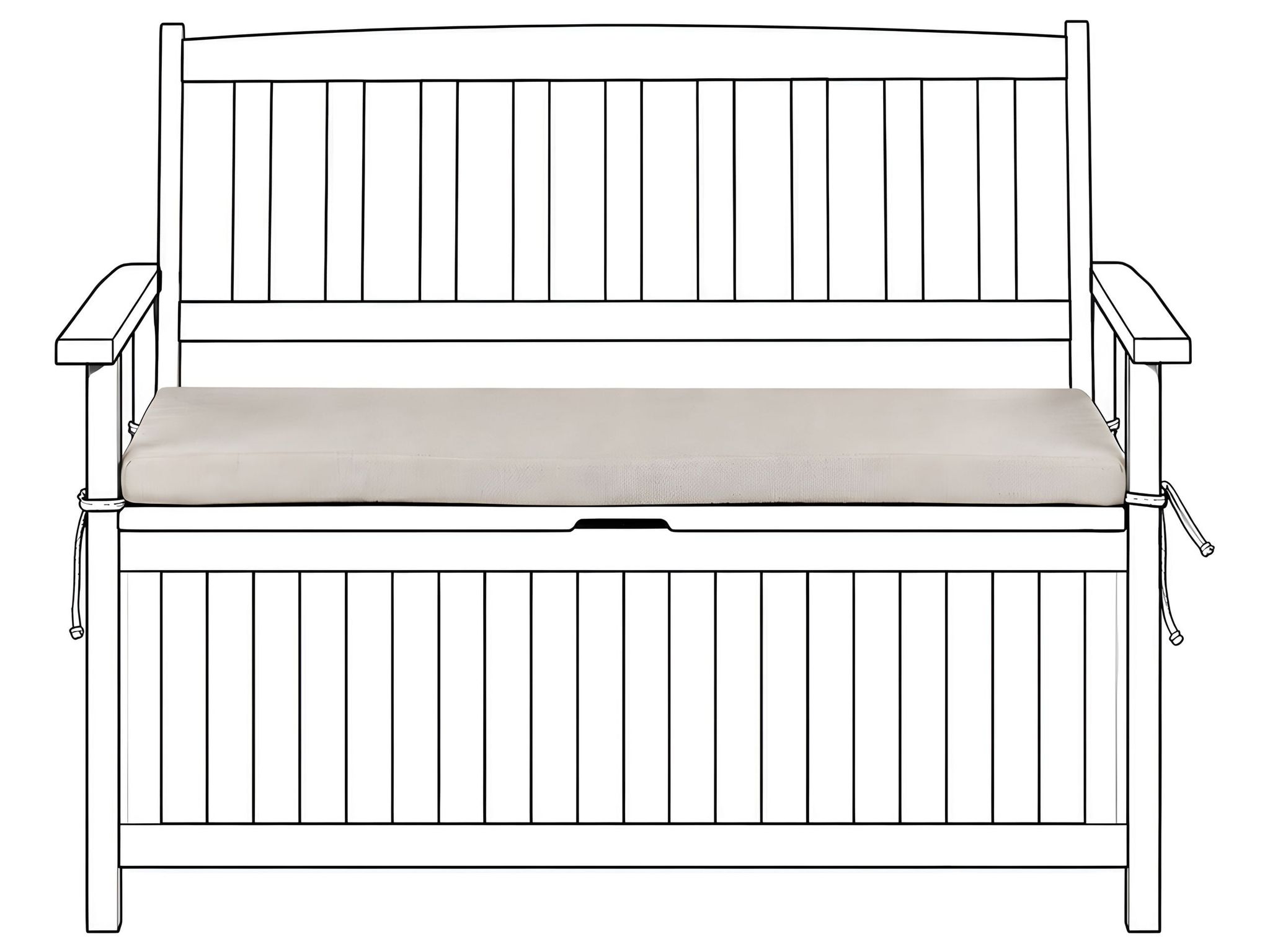 Bankauflage Sovana 108 X 45 Cm Beige