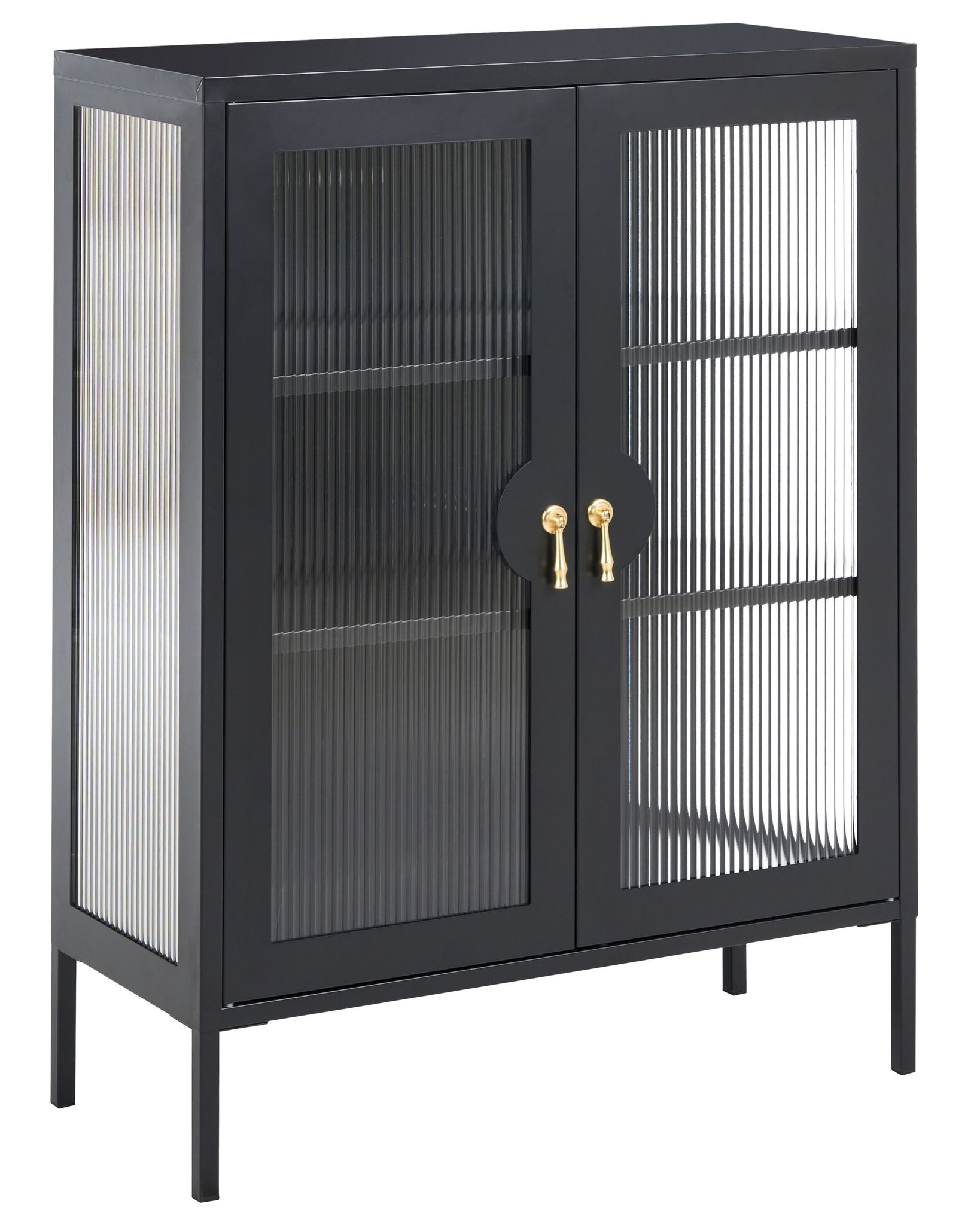 Büroschrank Gleora Metall Schwarz