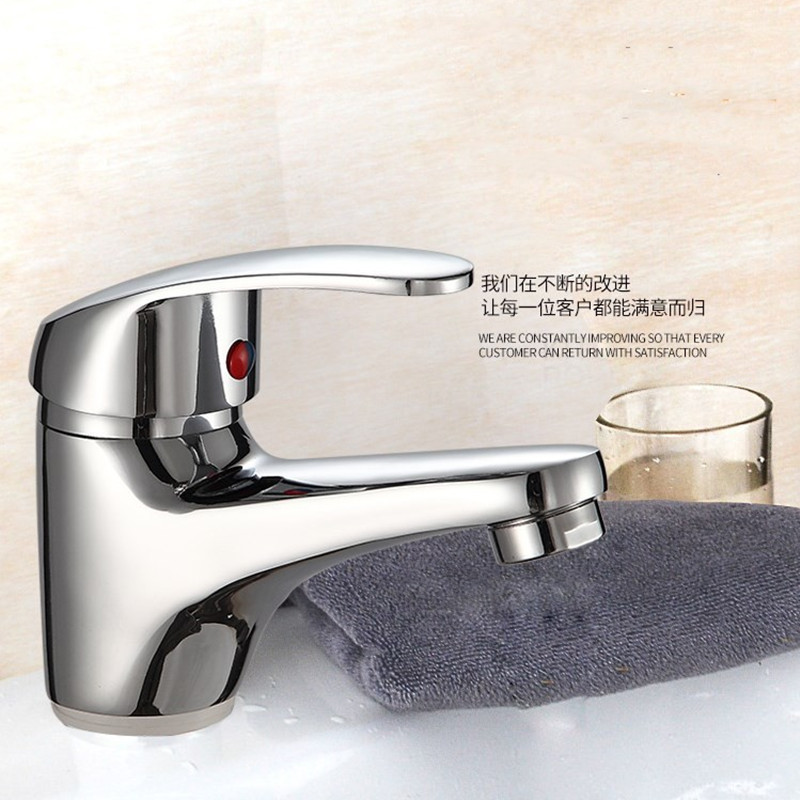 Messing-waschbecken Mit Einem Hahnloch Und Kaltwasserarmatur Für Waschtisch, Waschbecken Und Handwaschbecken – Ein Hauch Von Luxus – Legierungsmodell