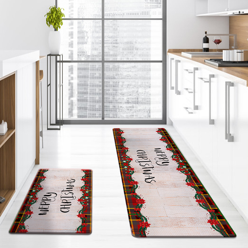 Weihnachts-küchenmatte, Rutschfeste Matte, Winter-eingangsmatte, Rutschfeste Türmatte – Jwf7190 – 40 X 60 X 0,8 Cm