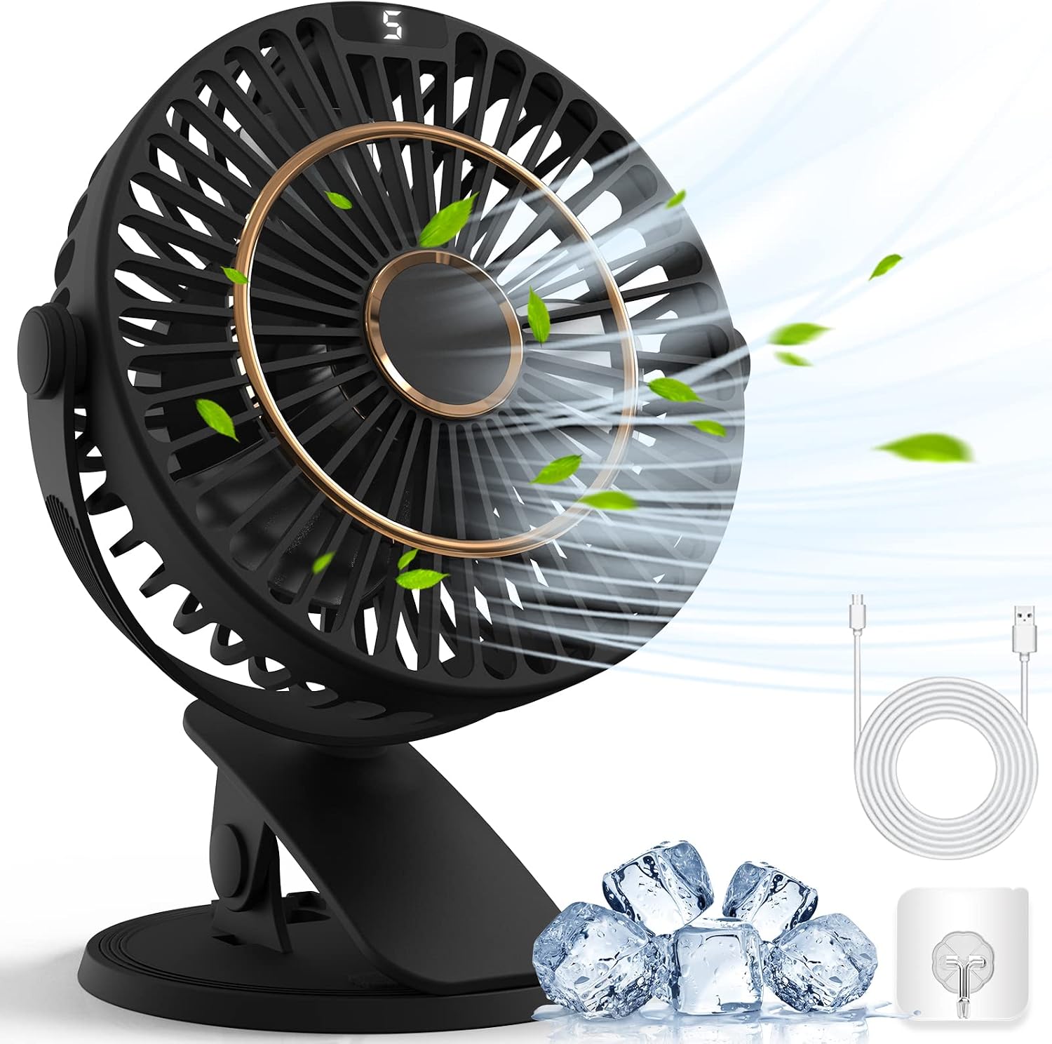 Usb Ventilator Clip Tischventilator 720 Grad Drehbar