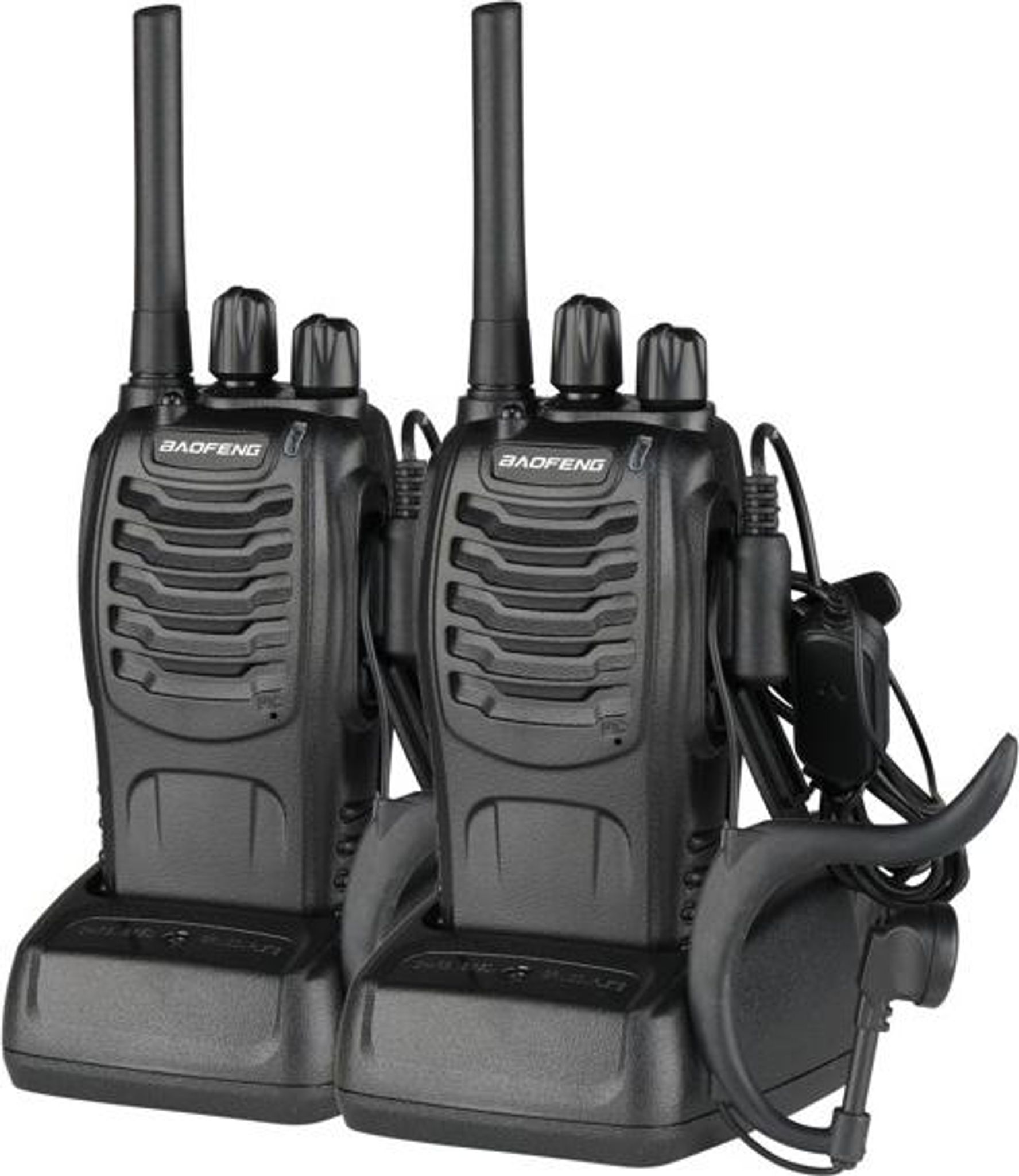 Bf-88e Funkgerät 1500mah Usb Standby Walkie Talkie Eu Schwarz