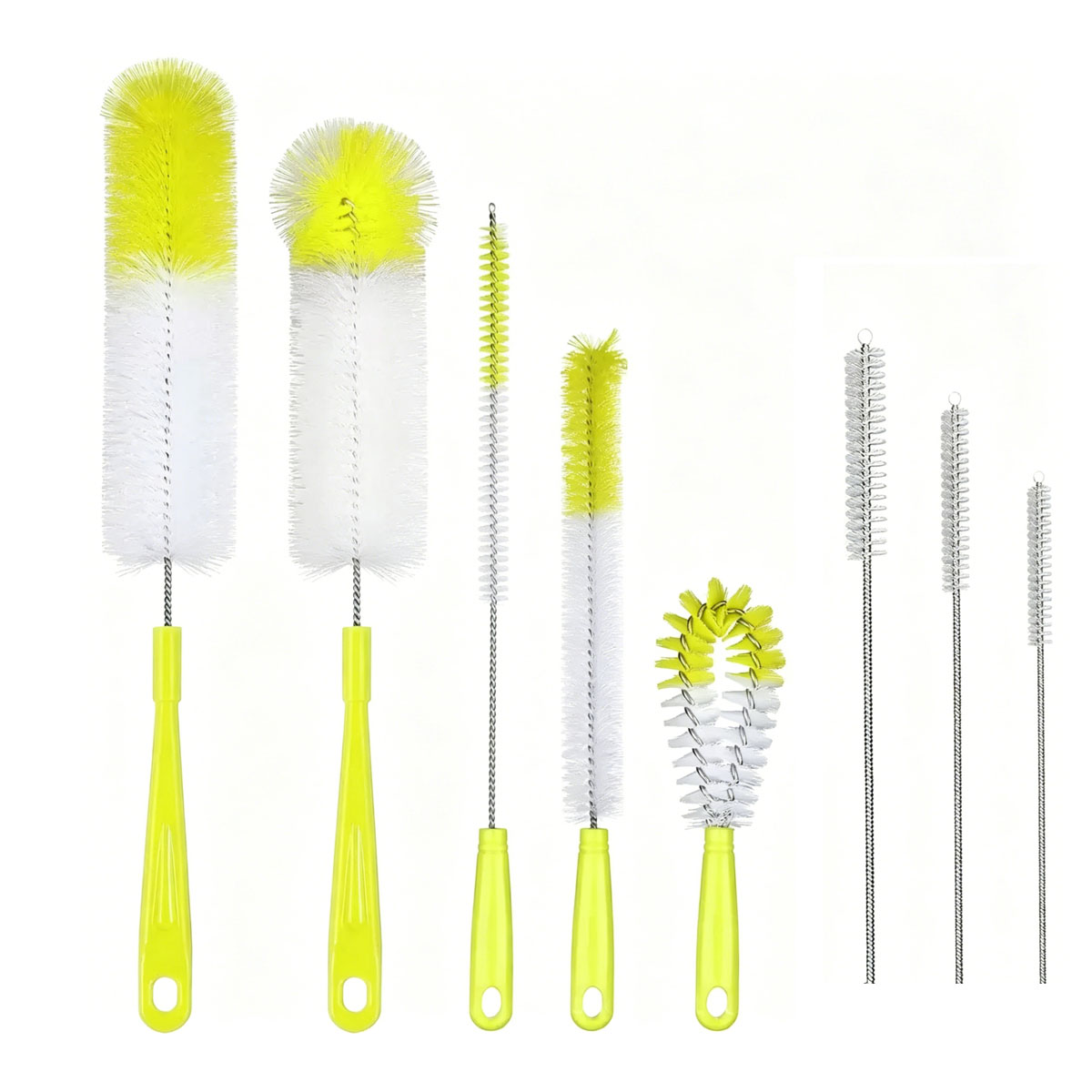 8er Flaschenbürsten Set Mit Nylonborsten Für Flaschen Und Schläuche