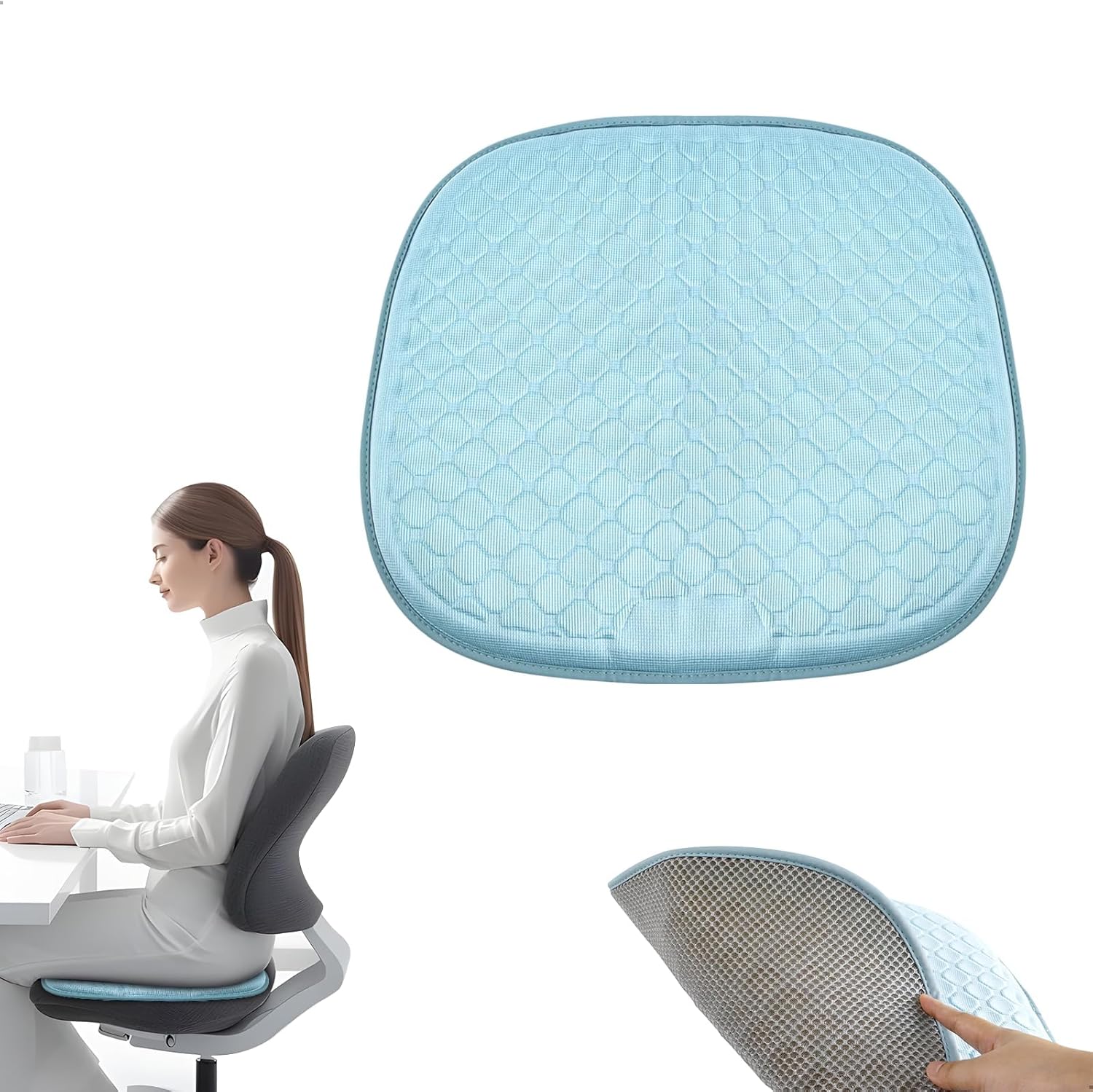 Sitzkissen Orthopädisch Kühlendes 3d Sitzkissen Wabenstruktur