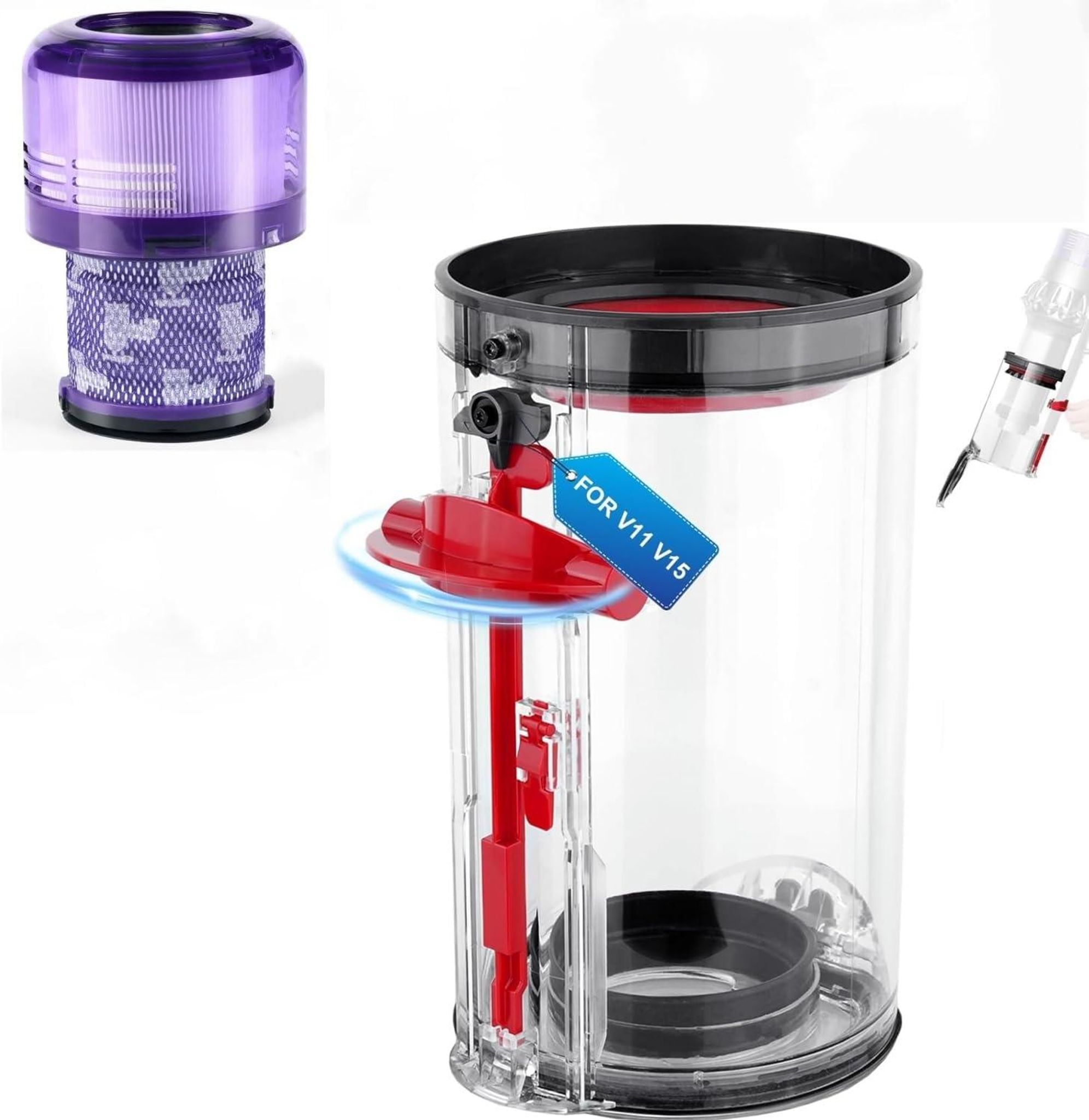 Staubbehaelter Fuer Dyson V11 V15 Sv14 Sv15 Sv17 Sv22 Behaelter