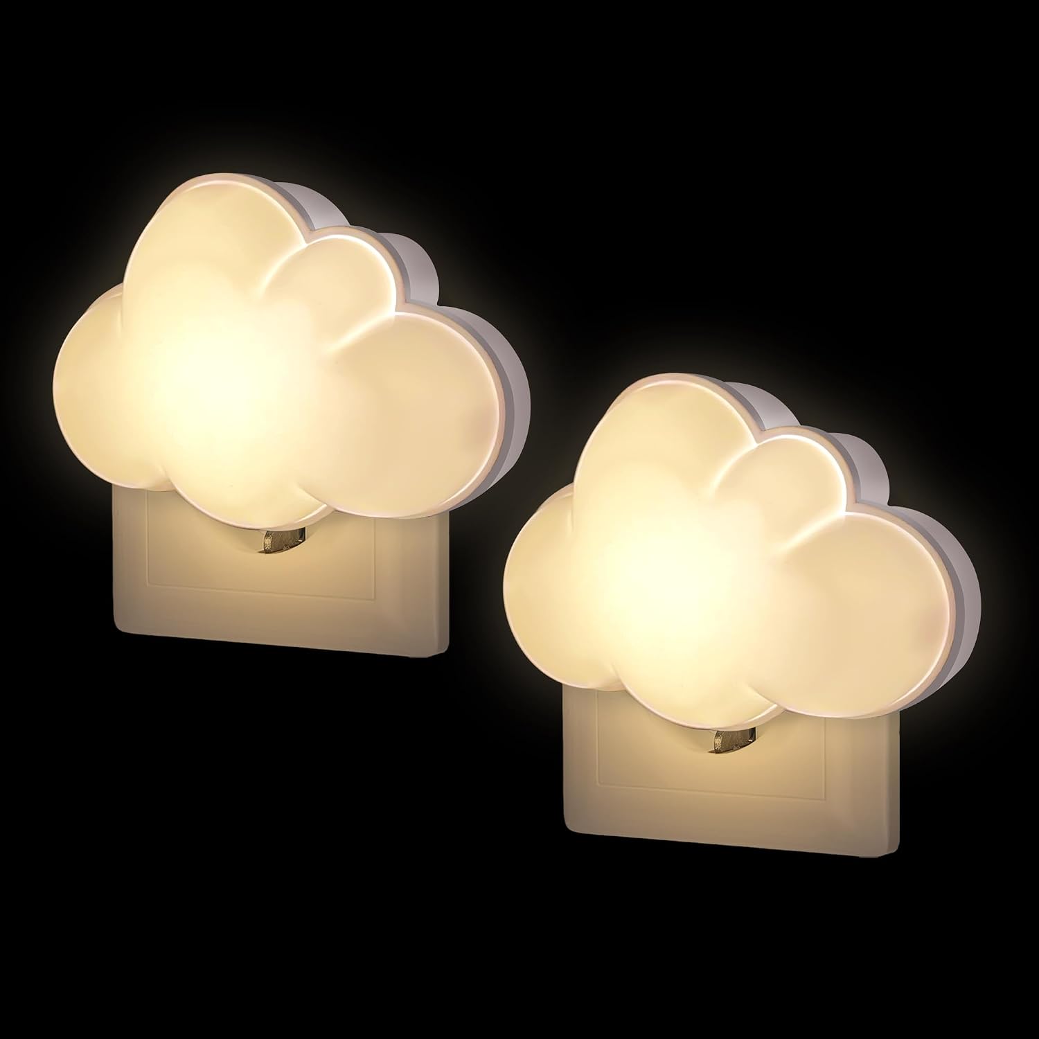 Nachtlicht Steckdose Kinder 2 Stueck Led Wandlicht Wolke Baby