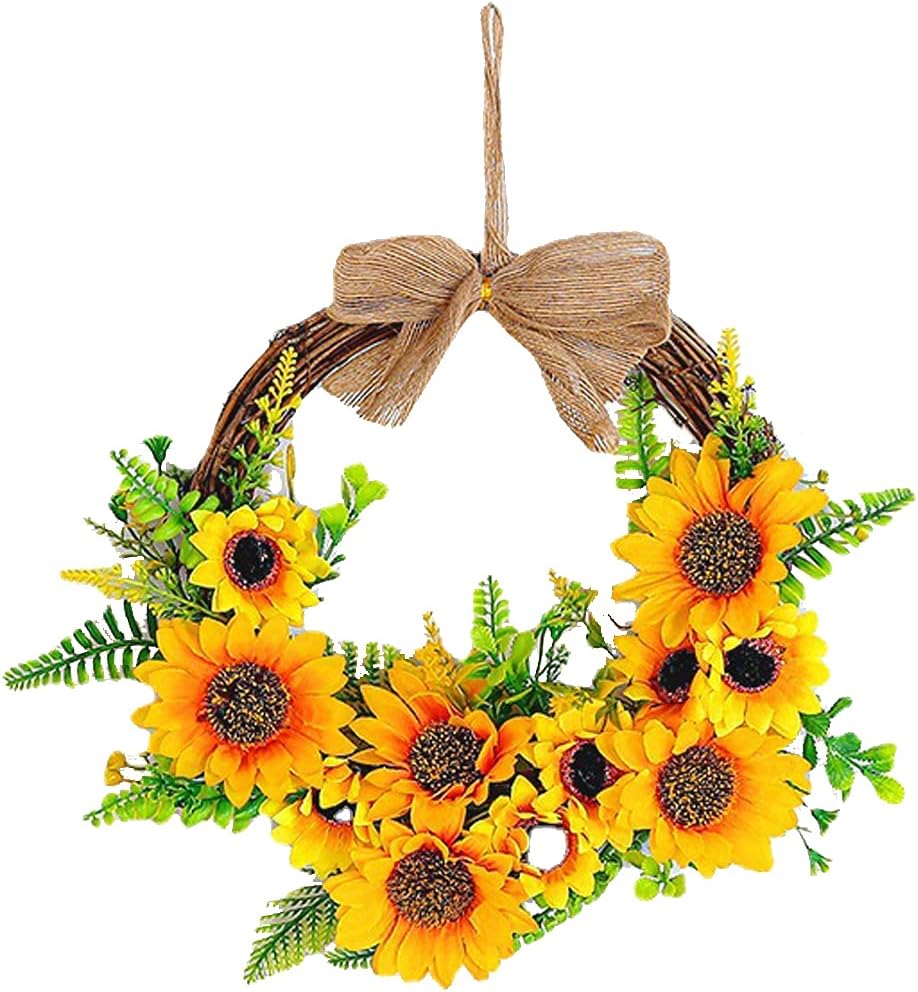 Kunstblumen Kranz Deko Sonnenblume Kranz Outdoor 3030cm 1 Stücke