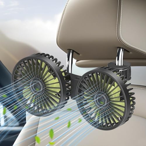 Usb Auto Ventilator Rücksitz 360 Grad 3 Stufen Leise 12v Kfz