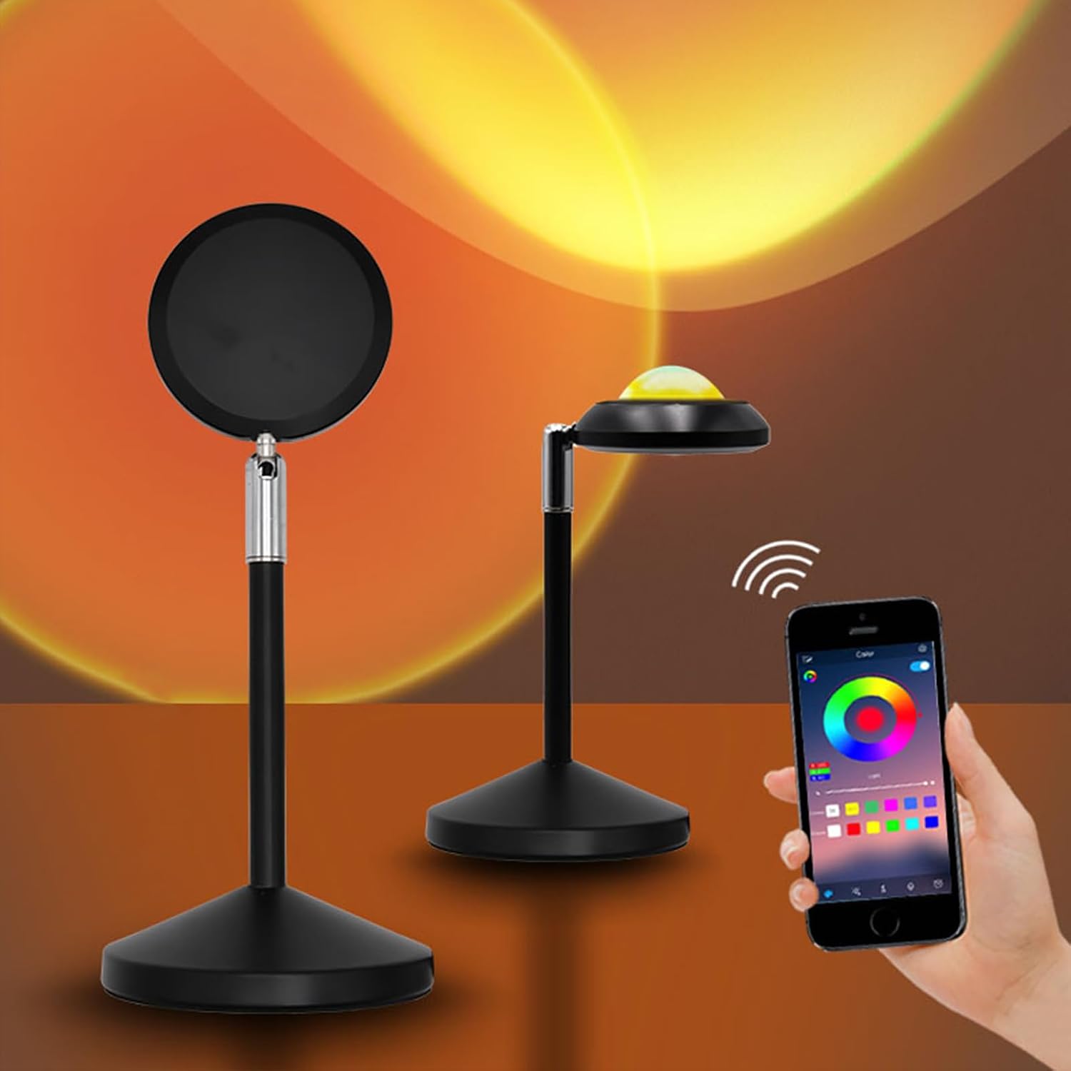 Rgb Sunset Lampe, 16m Farben, Musik-sync & App-steuerung