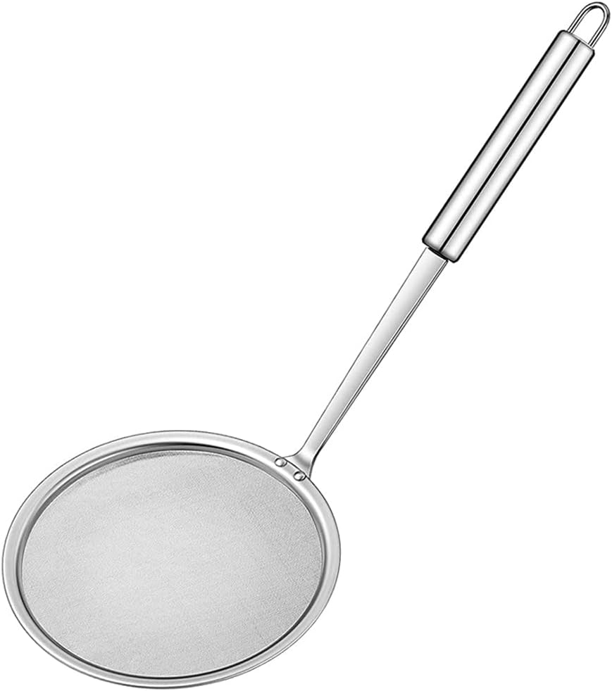 10cm Schaumkelle Edelstahl Fein Siebkelle Frittierkelle Für Wok