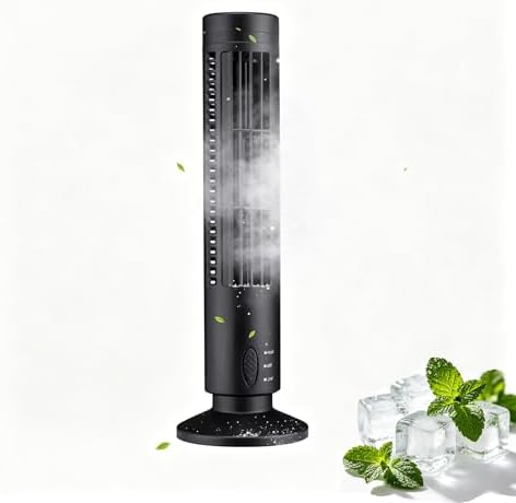Tragbarer Luftkühler Usb Turmventilator Standventilator Black