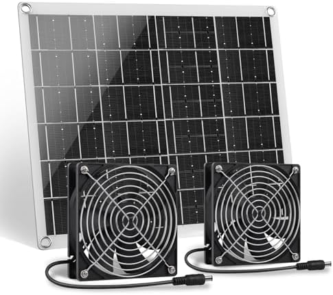 Solar Ventilator 15w Solarpanel Ipx6 Für Gewächshaus Hühnerstall