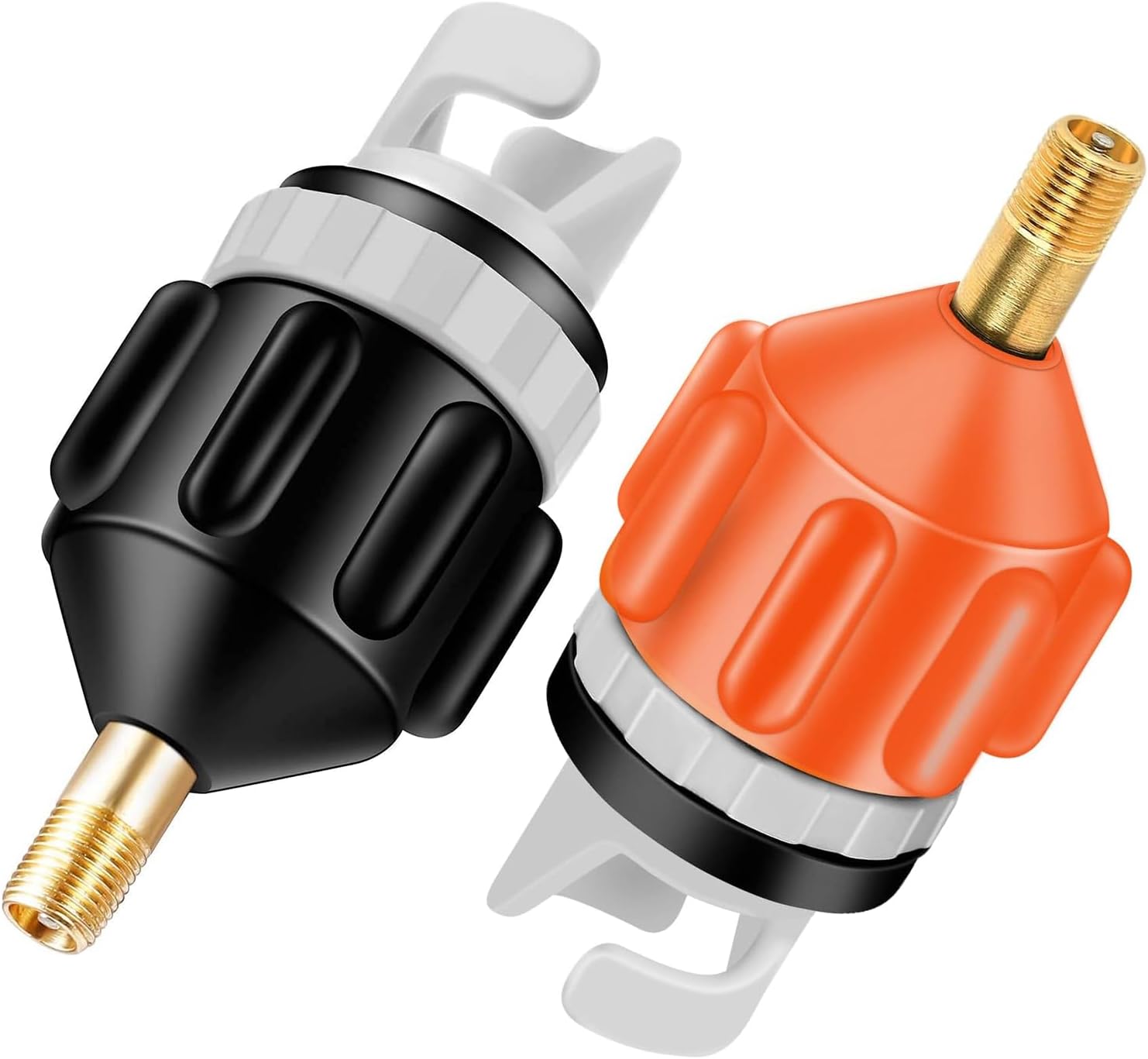 2er Set Sup Board Pumpenadapter Ventiladapter Orange Schwarz