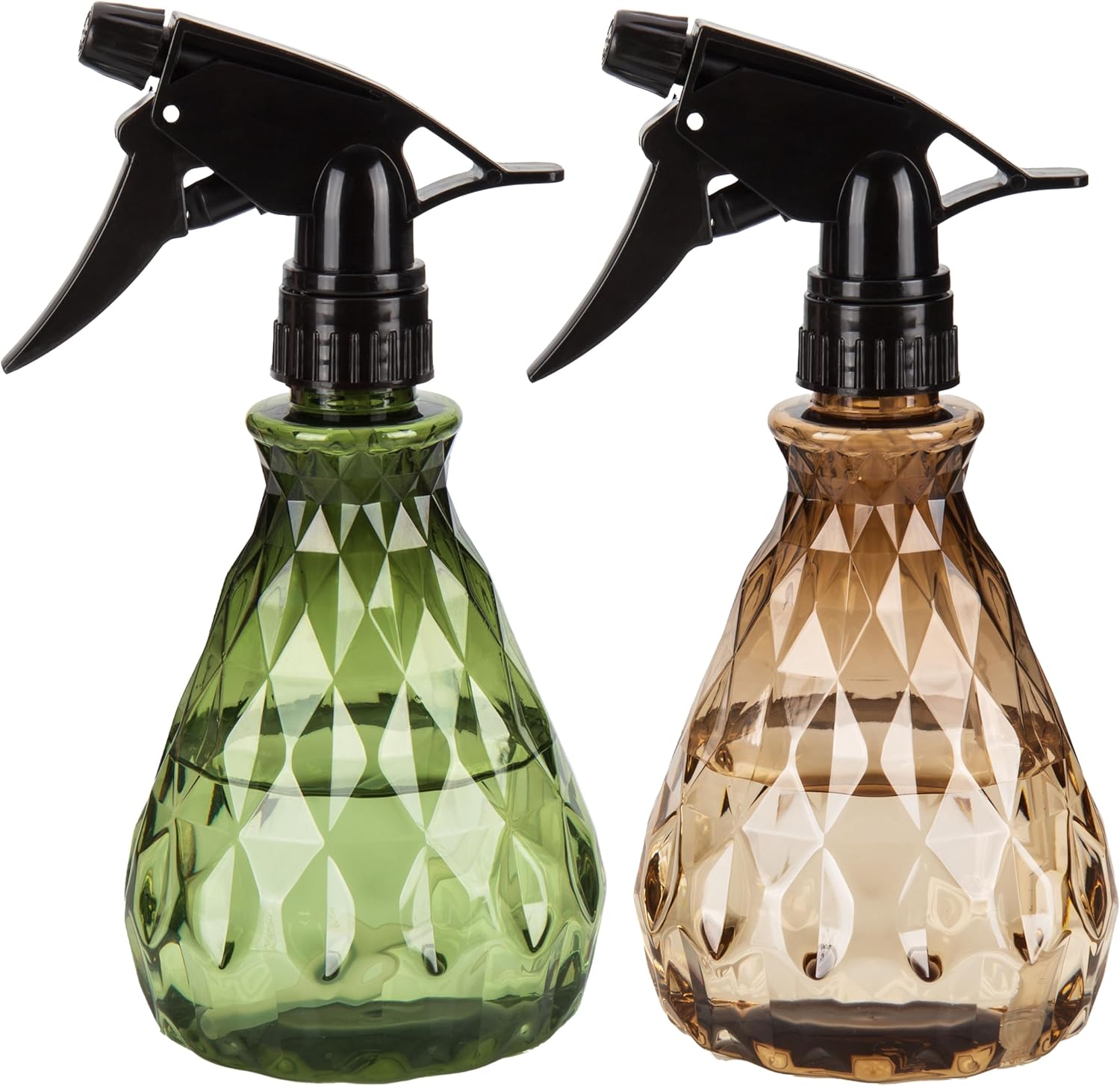 2er Set Sprühflaschen 500ml Mit Sprühkopf Für Garten Friseur Grün