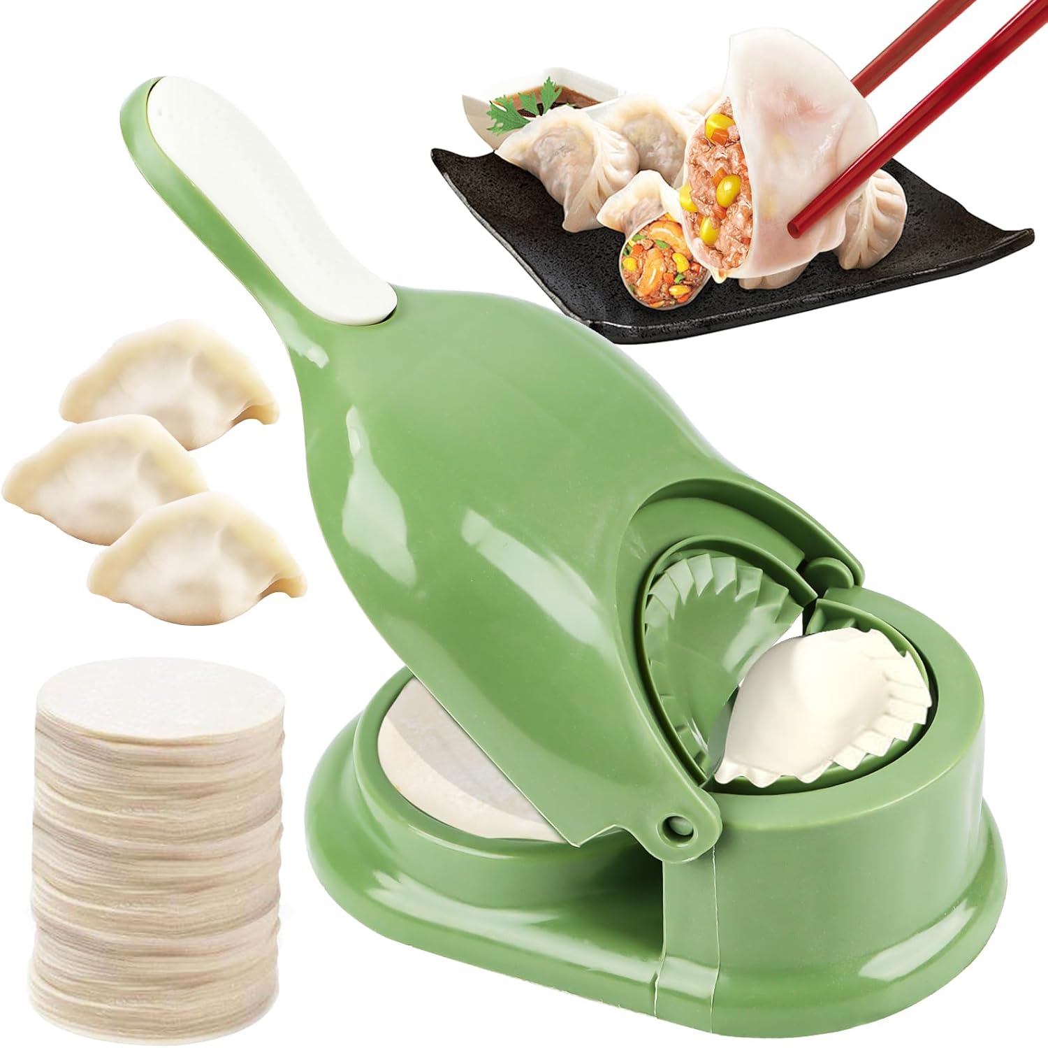 2in1 Dumpling Maker Teigtaschenformer Ravioli Former Manuell