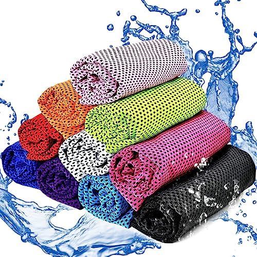 10 Kühlende Handtücher Mikrofaser Cooling Towel Fitness Strand