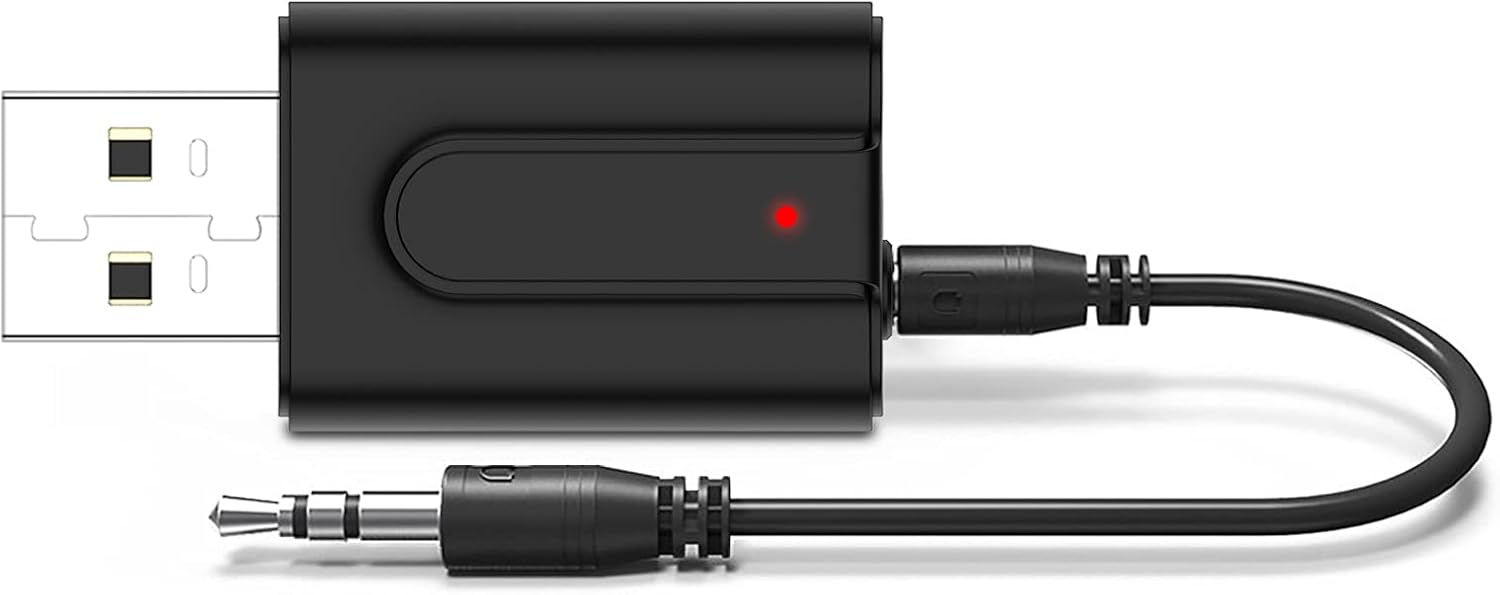 Usb Bluetooth 5.0 Adapter 2in1 Aux Musik Empfänger Sender 3,5mm.