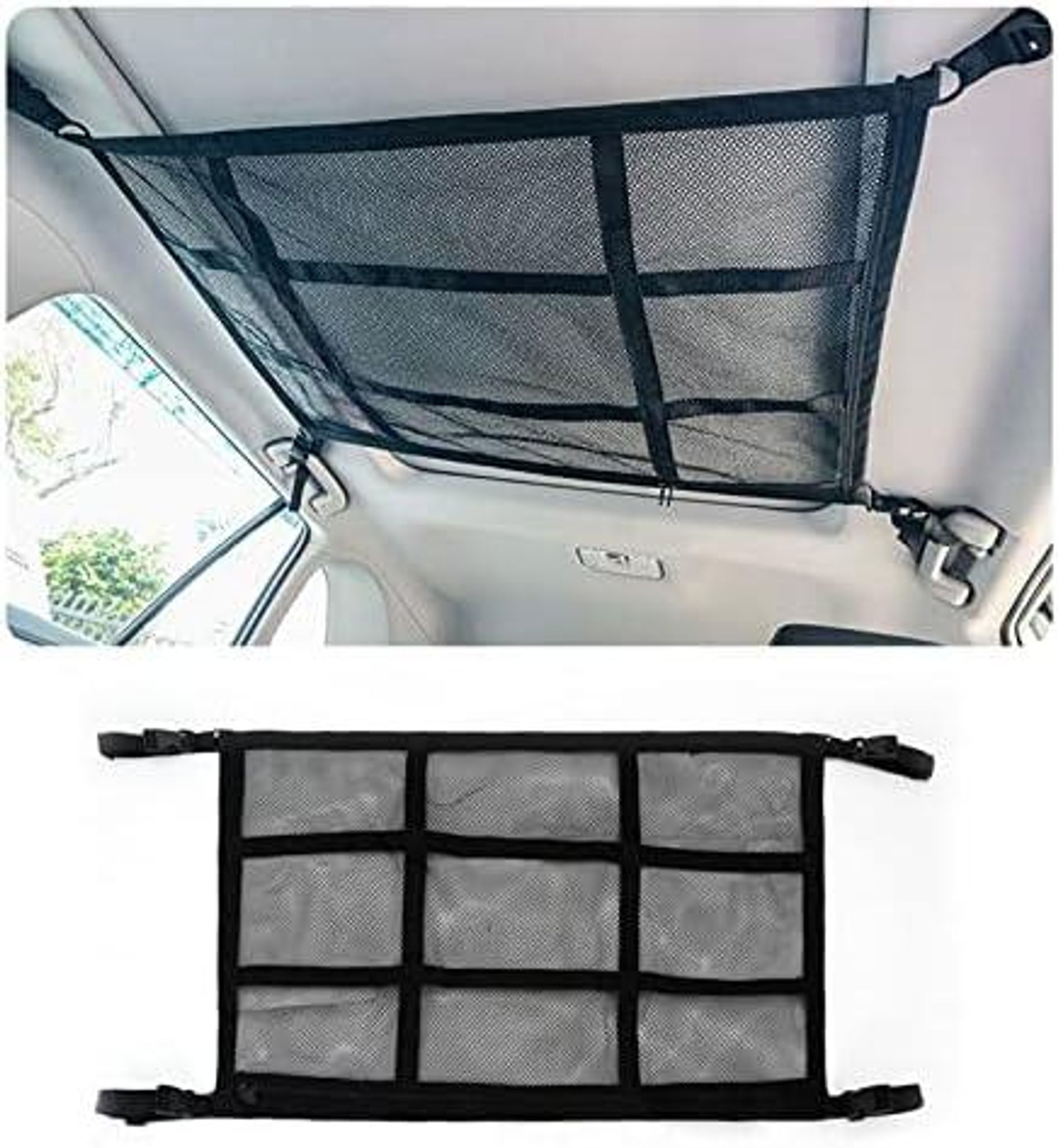 Auto Gepäcknetz Dach Organizer 90x65cm Doppellagig Suv Van