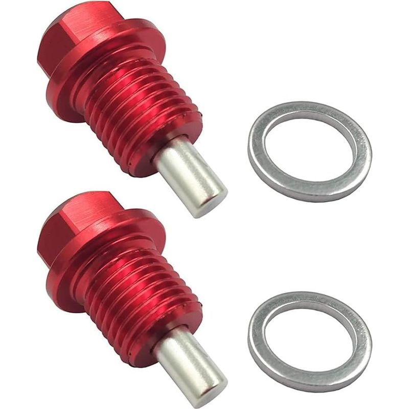 Magnetische Ölablassschraube M14x1,5, Magnetische Ölablassschraube Für Gm-fahrzeuge, Reparaturschraube Für Alle Anderen Fahrzeugmodelle Mit 14x1,5-gewinde – Rot