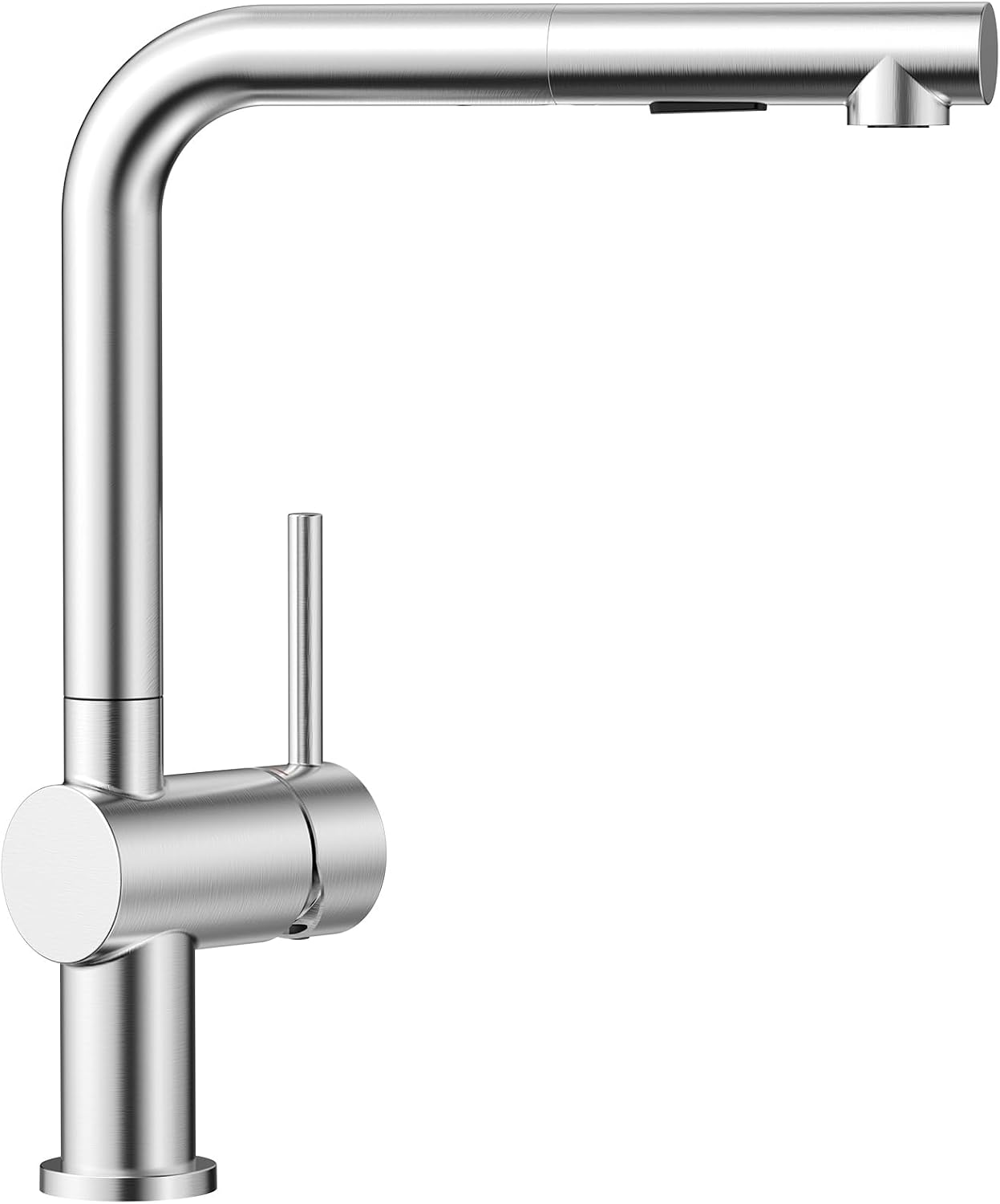 Cecipa Küchenarmatur, Gebürstet, Mit Ausziehbrause, Küchenmischer Mit Ausziehbrause, Küchenarmatur Aus Edelstahl 304, 2-strahl-schwenkarmatur, X203b