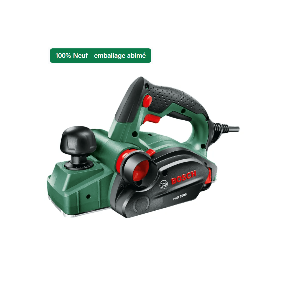 Elektrohobel, Kabelgebunden Bosch Pho 2100 680 W 82 Mm Grün Schwarz Rot