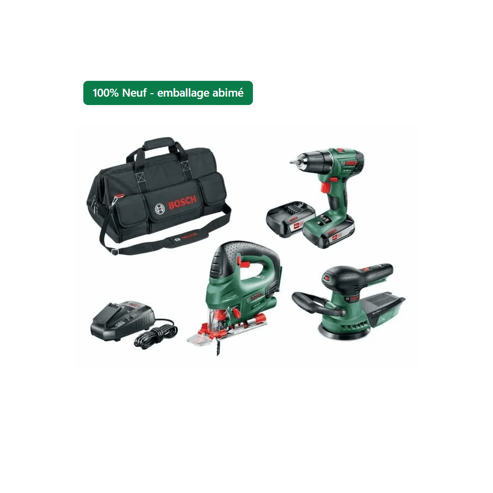 Werkzeugkoffer Kabellos Bosch 18v 3-teilig Bohr-/schraubmaschine Psr 1800 Li-2 Stichsäge Pst 18 Exzenterschleifer Mit Aufbewahrungstasche