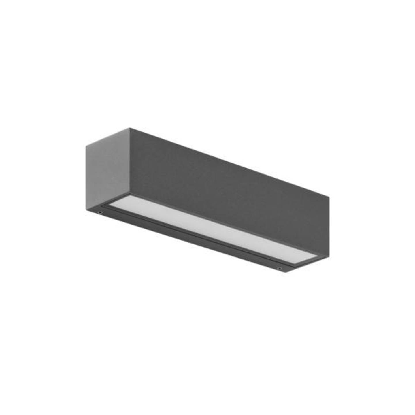 [gebraucht] B-ware Brumberg Wandleuchte Led Grau Aluminium Glas 3,1w Ip65 208lm 3000k 190x33x50mm
