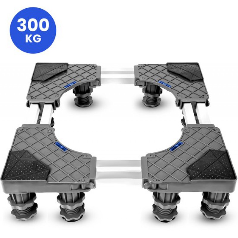 Waschmaschinenständer – 12 Füße – Höhenverstellbar Von 43 Bis 66 Cm – Maximale Belastung: 300 Kg