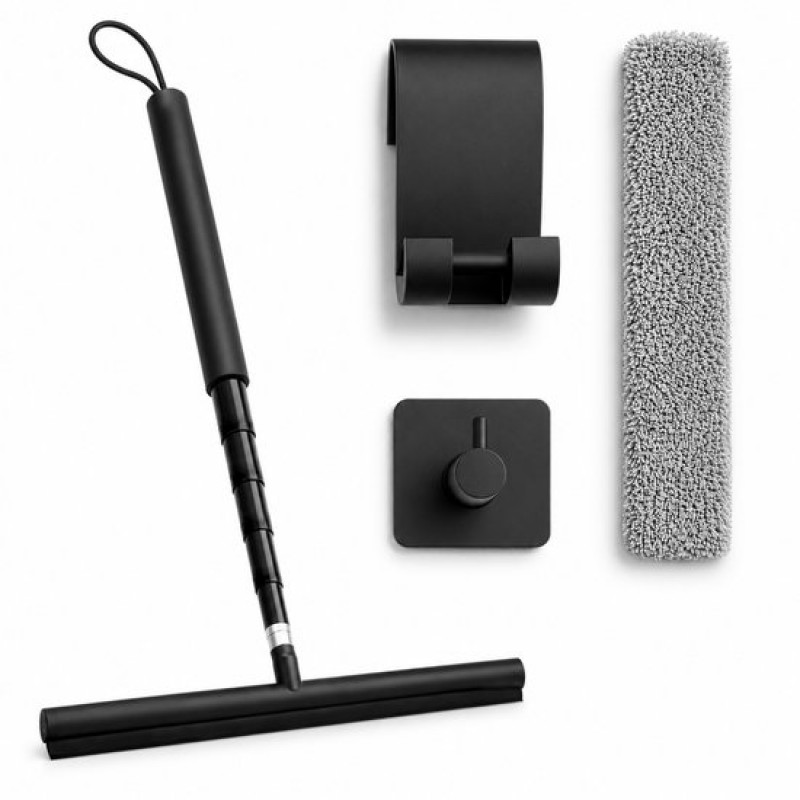 Set Aus Verstellbaren, Ausziehbaren Duschabziehern Von 30 Bis 120 Cm – Bodenabzieher – Duschabzieher – Fenster- Und Bodenabzieher – Badezimmer-bodenabzieher Mit Griff