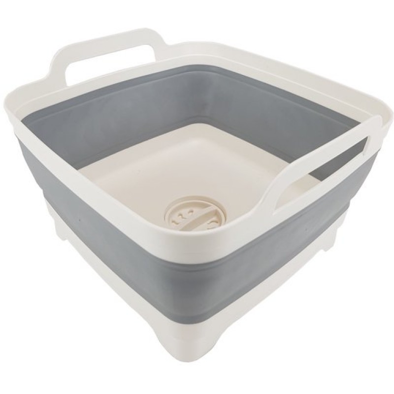 Klappbares Waschbecken Mit Stöpsel – 30,5 X 30 X 20/70 Cm