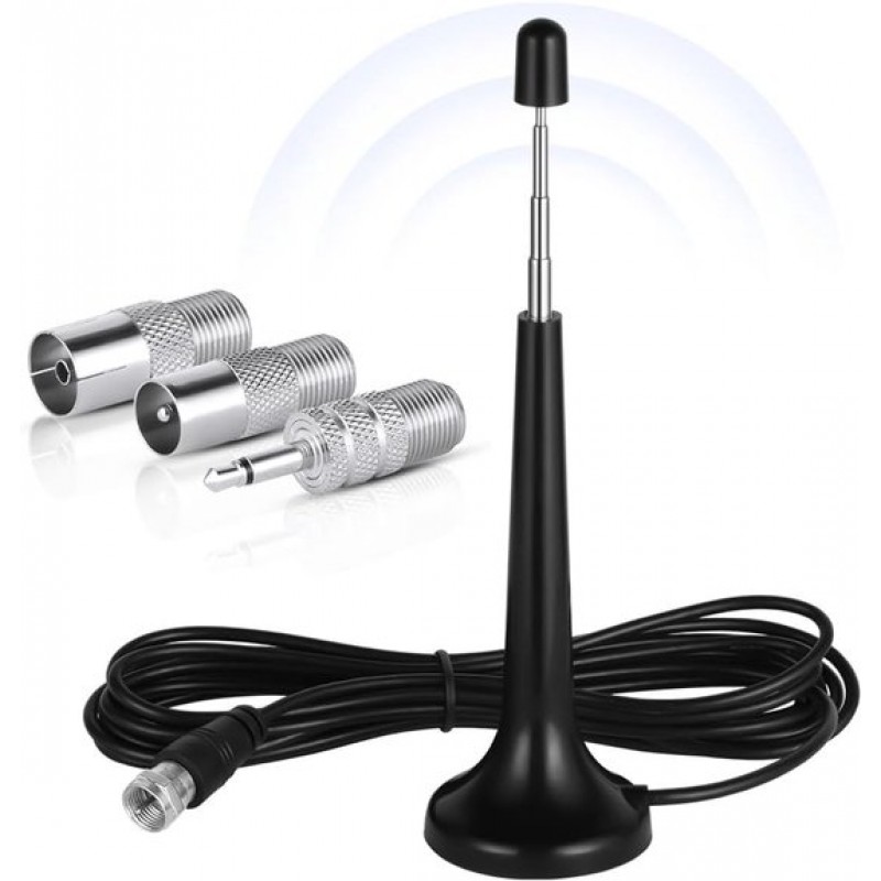 Dab-radioantenne Für Hi-fi-anlagen Im Innenbereich, 3-m-fm-radioantenne Für Den Innenbereich, Digitale Teleskopantennen Für Tuner, Stereo-verstärker, Audio-/video-receiver, Heimkinoanlagen Und Receive