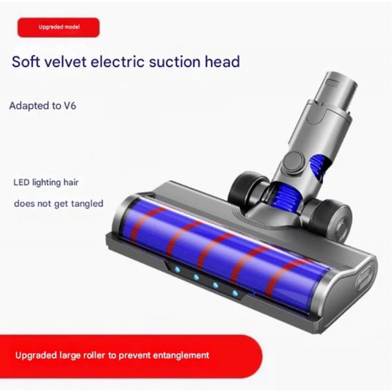 Geeignet Für Dyson V6 Staubsaugerzubehör: Weicher Samtwalzen-saugkopf, Bodenbürste (1 Stück).