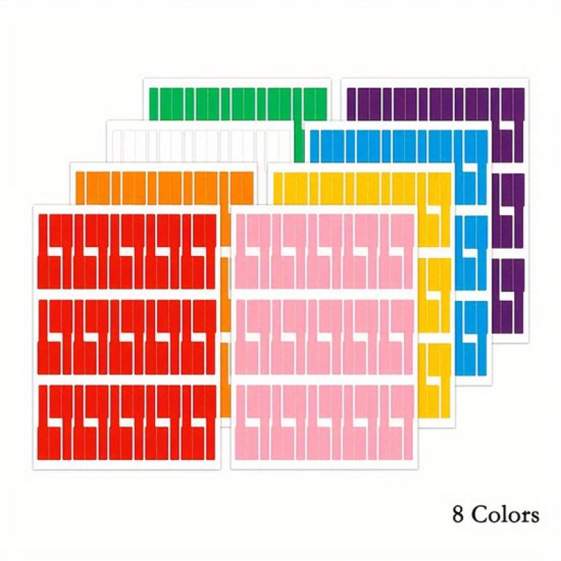 Liveu® Kabeletiketten – 240 Beschreibbare Etiketten, 8 Farben