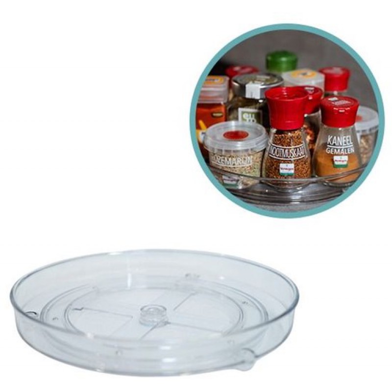 Drehbarer Organizer – Nie Wieder Im Schrank Suchen – 360°-drehung – Für Küche Und Kühlschrank
