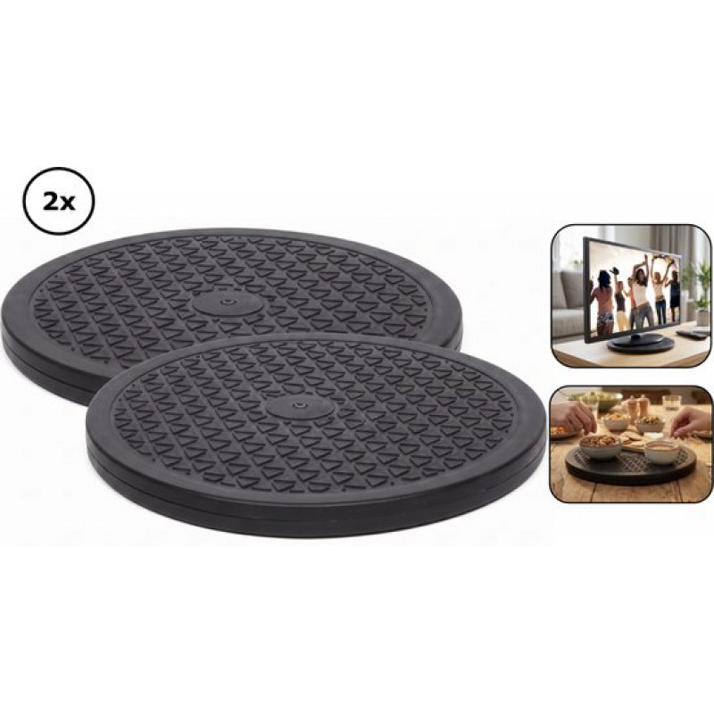 ® - 2 Drehbare Plattformen/scheiben - 25 Cm - Rutschfeste Drehplattform - Modellierrad - 360°-drehung