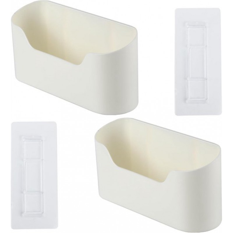 Set Mit 2 Küchenschranktür-organizern, Selbstklebenden Aufbewahrungsboxen Für Schranktüren, Praktischen Aufbewahrungsboxen Und Körben Für Fernbedienungen, Badezimmer Und